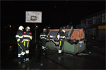 Prio 2 Containerbrand OSG Piter Jelles Bleekerstraat Kollum